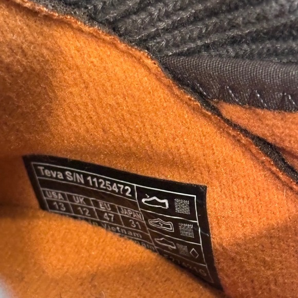 Teva ReEmber Mens 13 Quilted Slip On Camp Shoes Grey Outdoors Casual - Picture 7 of 7